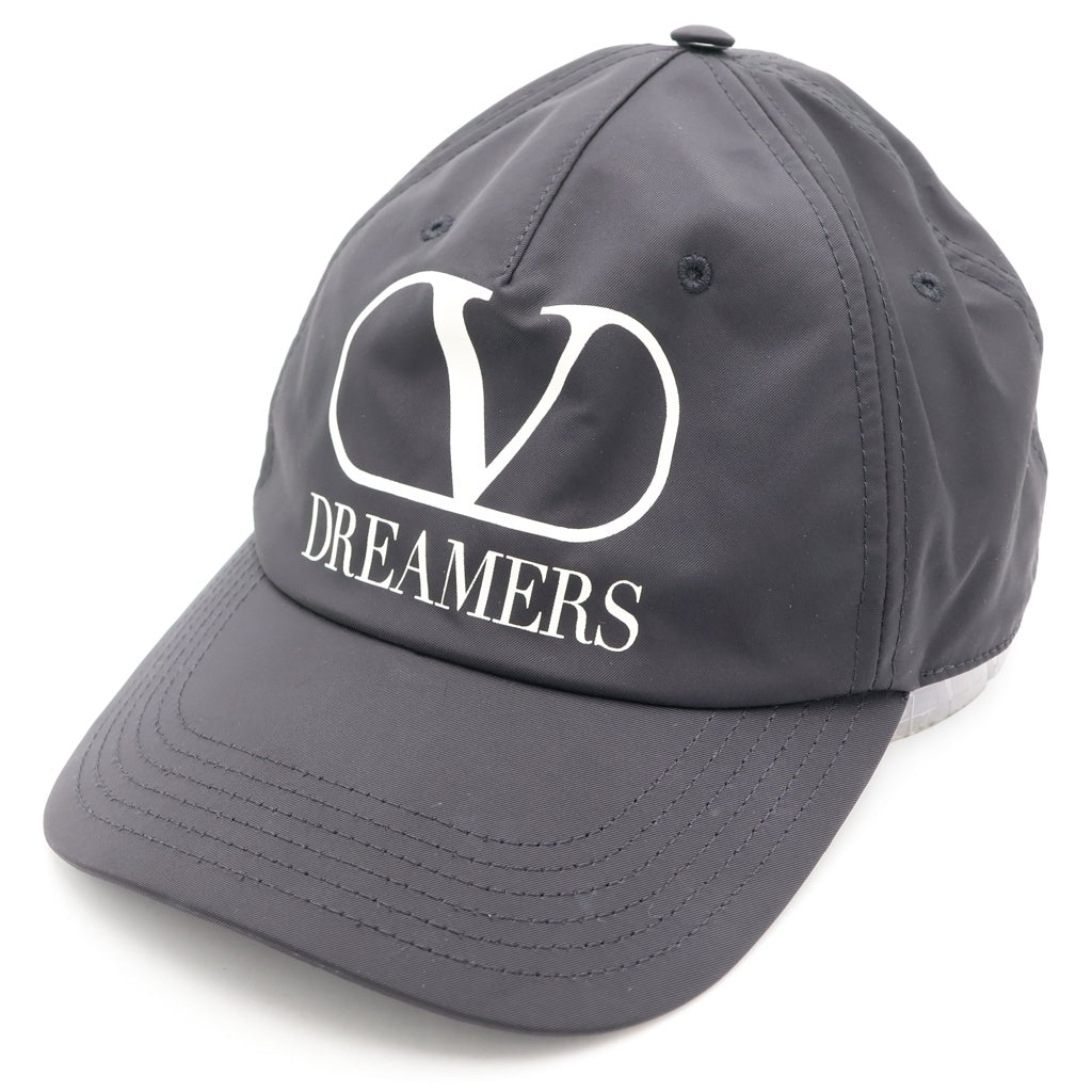 VALENTINO(ヴァレンティノ) DREAMERS Vロゴプリントベースボールキャップ ブラック TY0HDA10ZFJ レディース