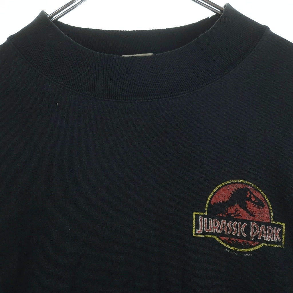 VINTAGE(ヴィンテージ) 90s JURASSIC PARK ジェラシックパーク 胸プリ ハイネック ロングスリーブカットソー ブラック