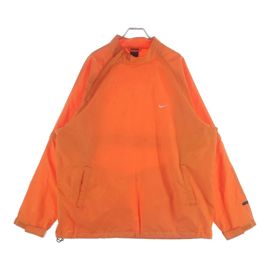 NIKE(ナイキ) 90s フロントジップデザイン デタッチャブル ナイロン プルオーバー オレンジ
