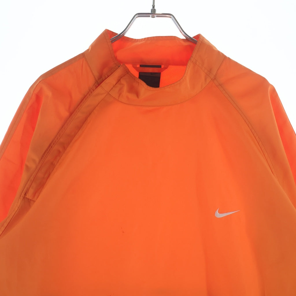 NIKE(ナイキ) 90s フロントジップデザイン デタッチャブル ナイロン プルオーバー オレンジ