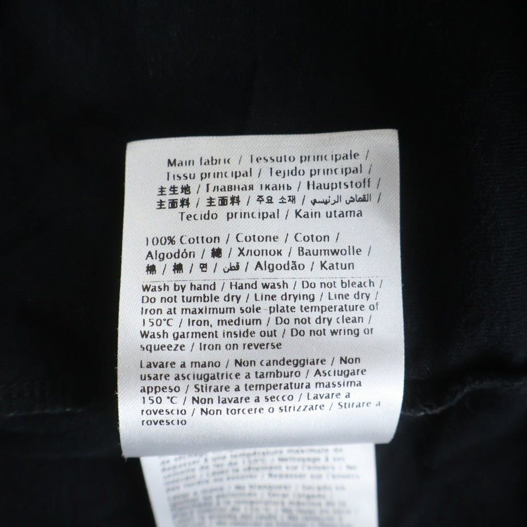 FENDI(フェンディ) ロゴプリント クルーネック半袖Tシャツカットソー ブラック/イエロー UV3MG08C6K7