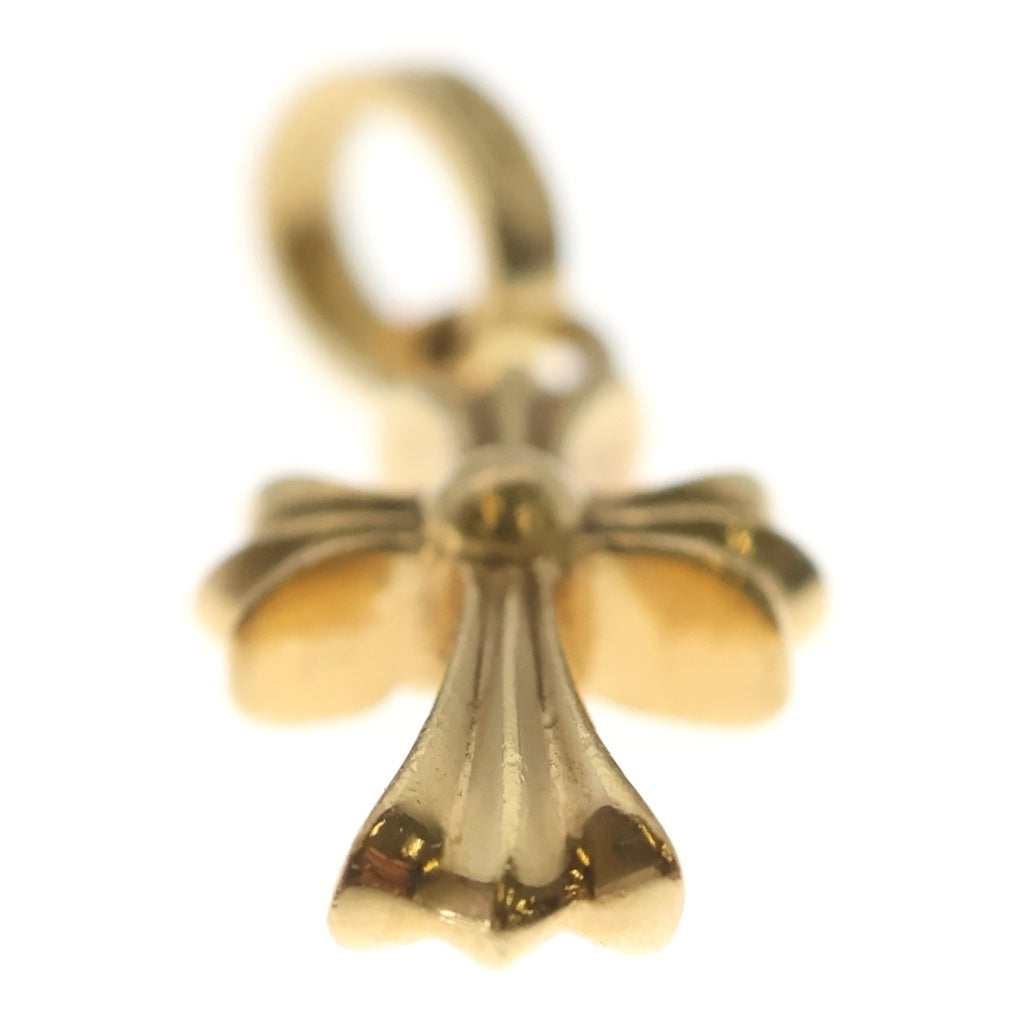 CHROME HEARTS(クロムハーツ) 22K CRS BBYFAT P/EMLD ベイビーファットクロス PAVEエメラルド ペンダントトップ ゴールド