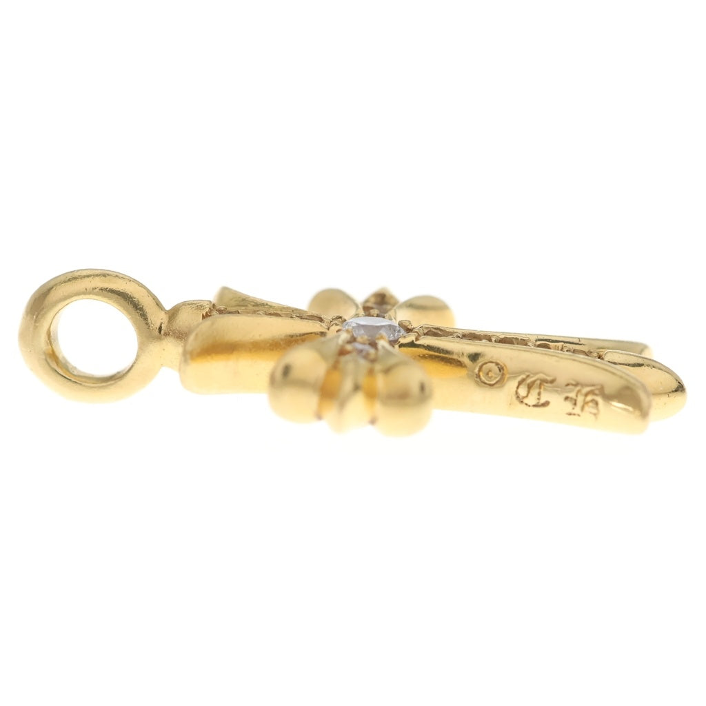 CHROME HEARTS(クロムハーツ) 22K TNY CRSF P/DIA タイニーファットクロス PAVEダイヤ ペンダントトップ ゴールドBCA033