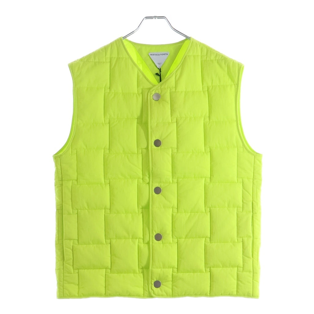 BOTTEGA VENETA(ボッテガヴェネタ) 23SS INTRECCIATO GILET VEST イントレチャート ジレベスト ナイロン 700402 VF4K0 イエロー