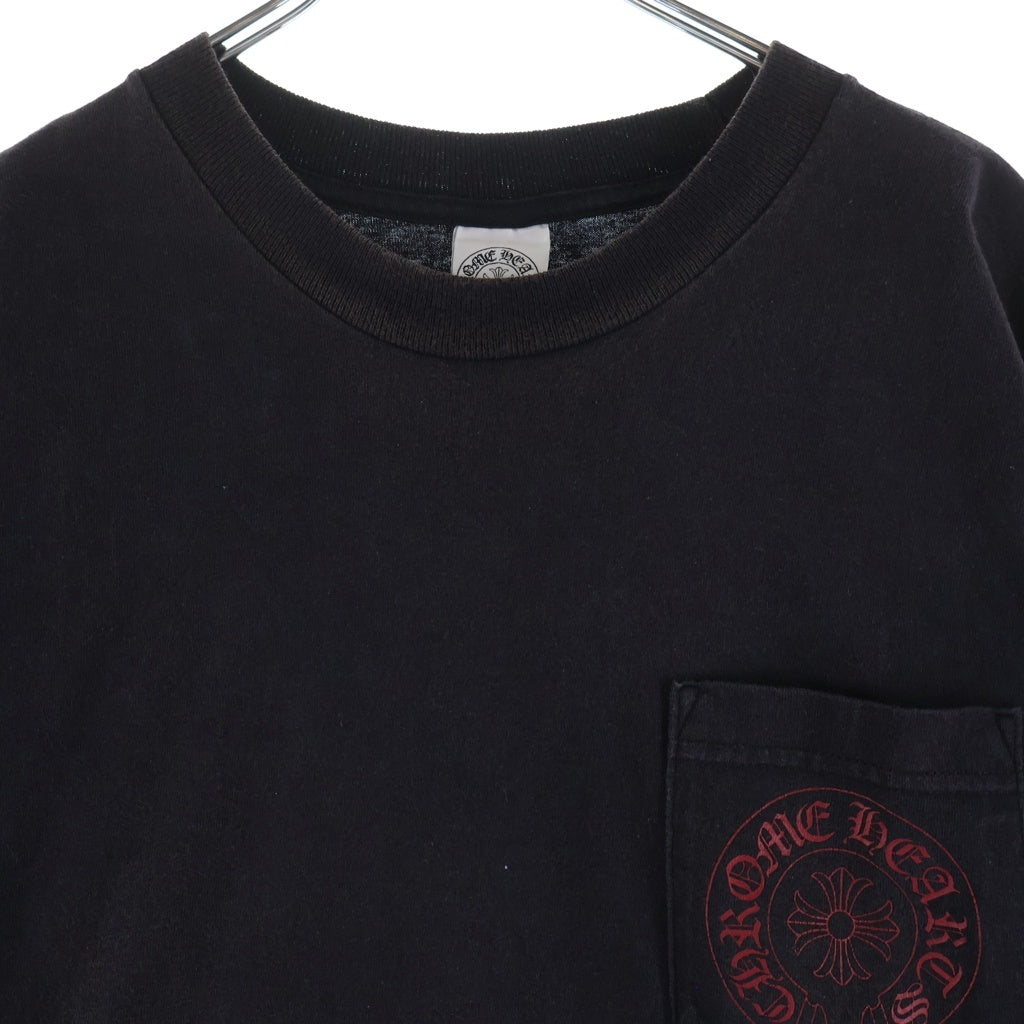 CHROME HEARTS(クロムハーツ) OLD FLORAL CROSS S/S Tee ホースシュー フローラルクロスプリント 半袖Tシャツカットソー ブラック
