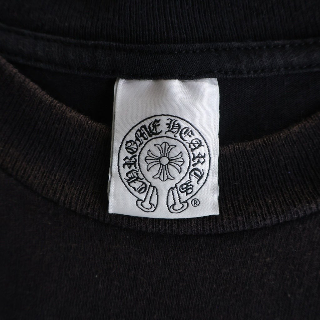 CHROME HEARTS(クロムハーツ) OLD FLORAL CROSS S/S Tee ホースシュー フローラルクロスプリント 半袖Tシャツカットソー ブラック
