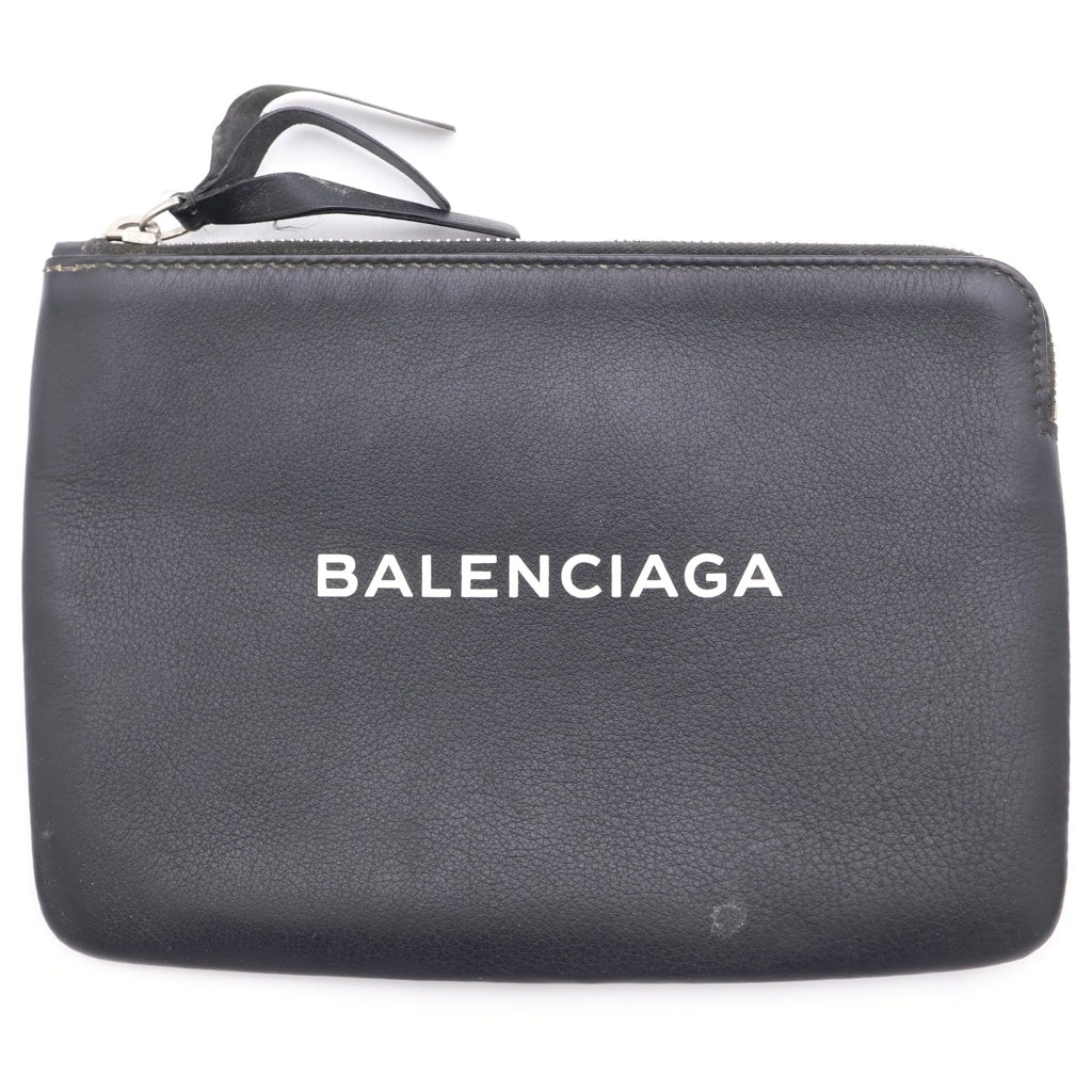 BALENCIAGA(バレンシアガ) エブリデイ ロゴ クラッチバック 492465 ブラック レディース