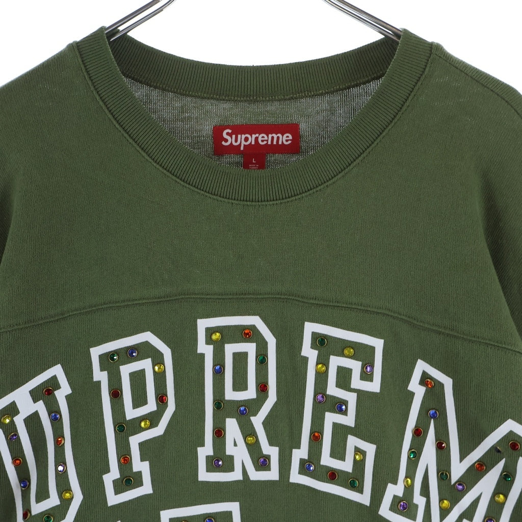 SUPREME(シュプリーム) 24AW Athletic Studded L/S Tee スタッズ ロングスリーブカットソー カーキ