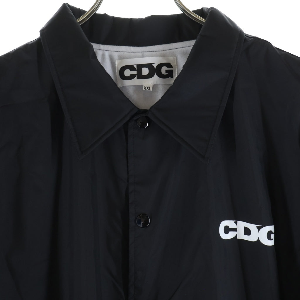 CDG(シーディージー) 24SS 胸 バックロゴ CDG COACH JACKET SZ-J029 コーチジャケット ブラック