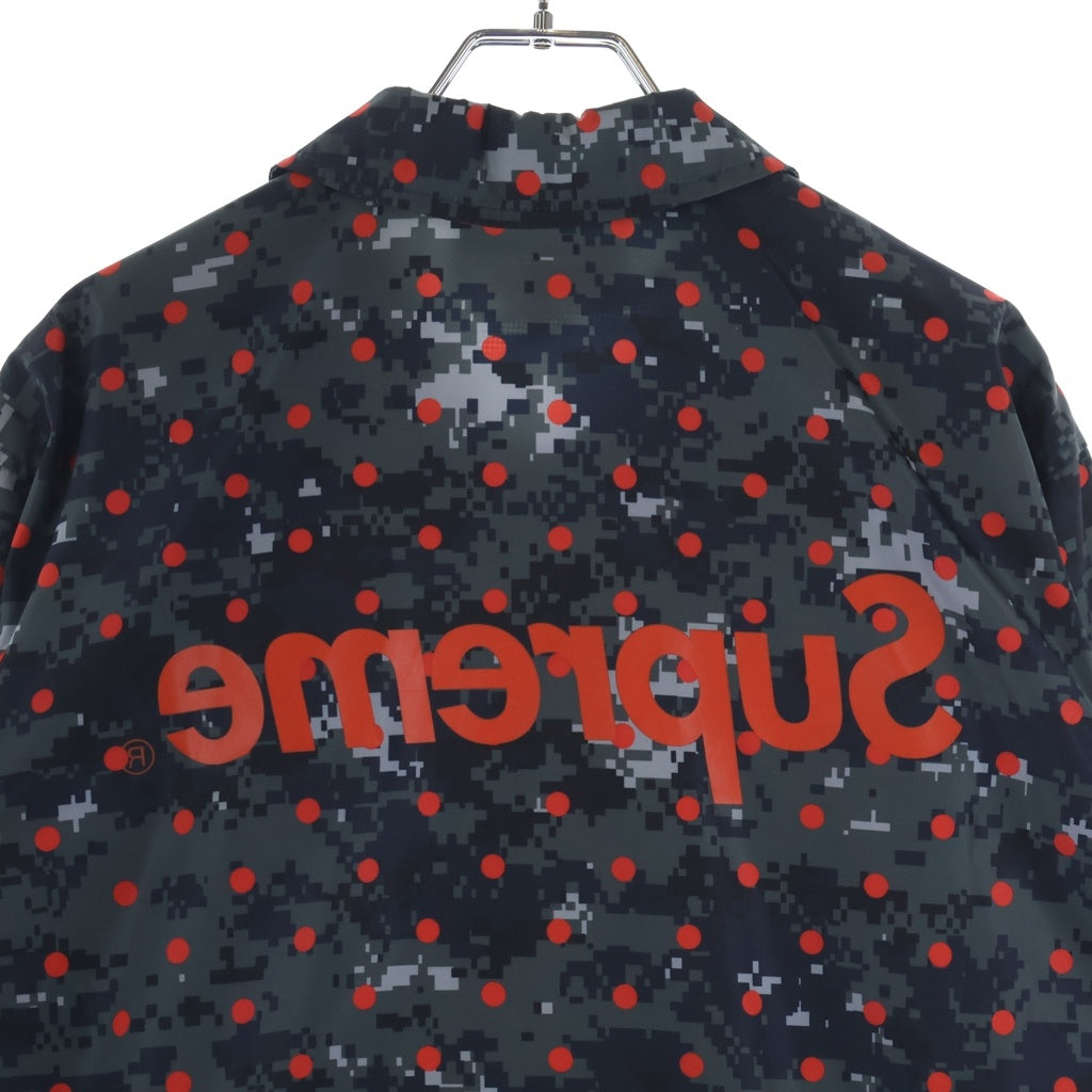 SUPREME(シュプリーム) 13SS ×COMME des GARCONS DOT CAMO MIRROR LOGO COACHES JACKET ギャルソン ドットミラーコーチジャケット ネイビー