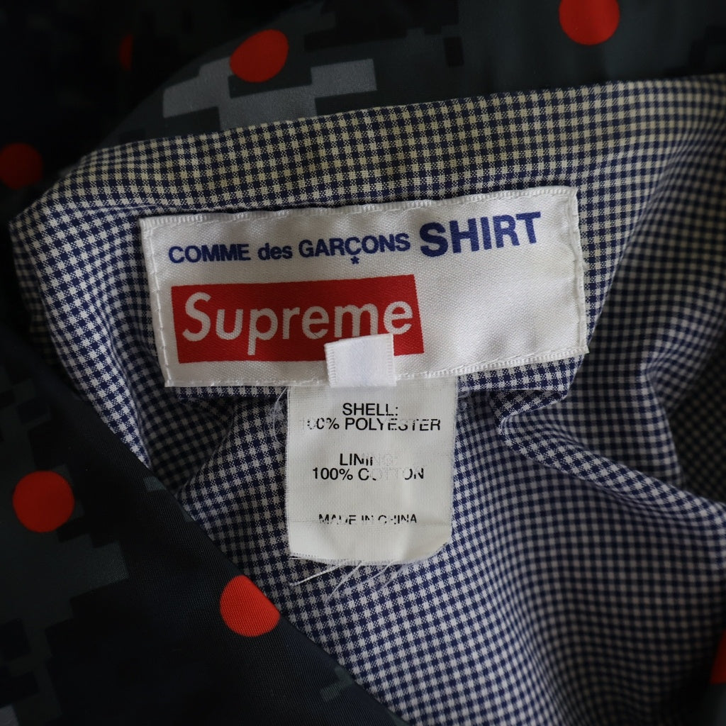 SUPREME(シュプリーム) 13SS ×COMME des GARCONS DOT CAMO MIRROR LOGO COACHES JACKET ギャルソン ドットミラーコーチジャケット ネイビー