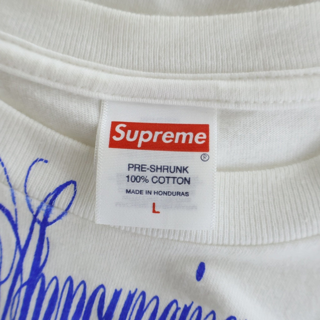 SUPREME(シュプリーム) 25SS Announcing Tee アナウンシングティー ハートロゴ クルーネックTシャツ ホワイト