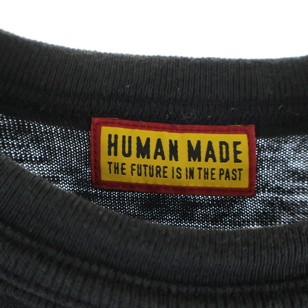 HUMAN MADE(ヒューマンメイド) 25AW GRAPHIC TEE TIGER ハートロゴ クルーネックTシャツ ブラック