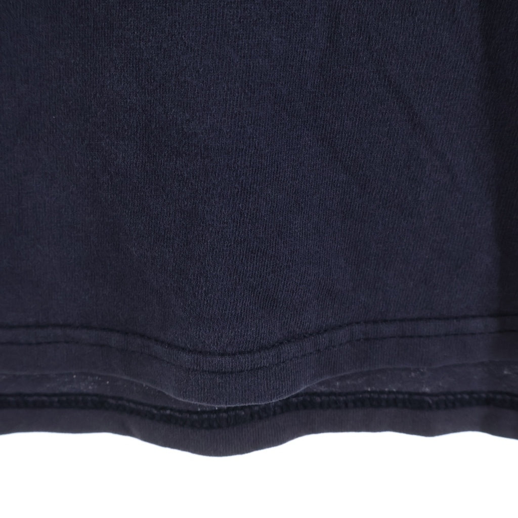 STUSSY(ステューシー) 00s SSリンク N4 メタリックプリント クルーネックTシャツ ネイビー