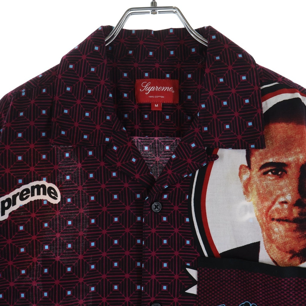 SUPREME(シュプリーム) 17SS Obama Shirt オバマシャツ ショートスリーブシャツ ボルドー