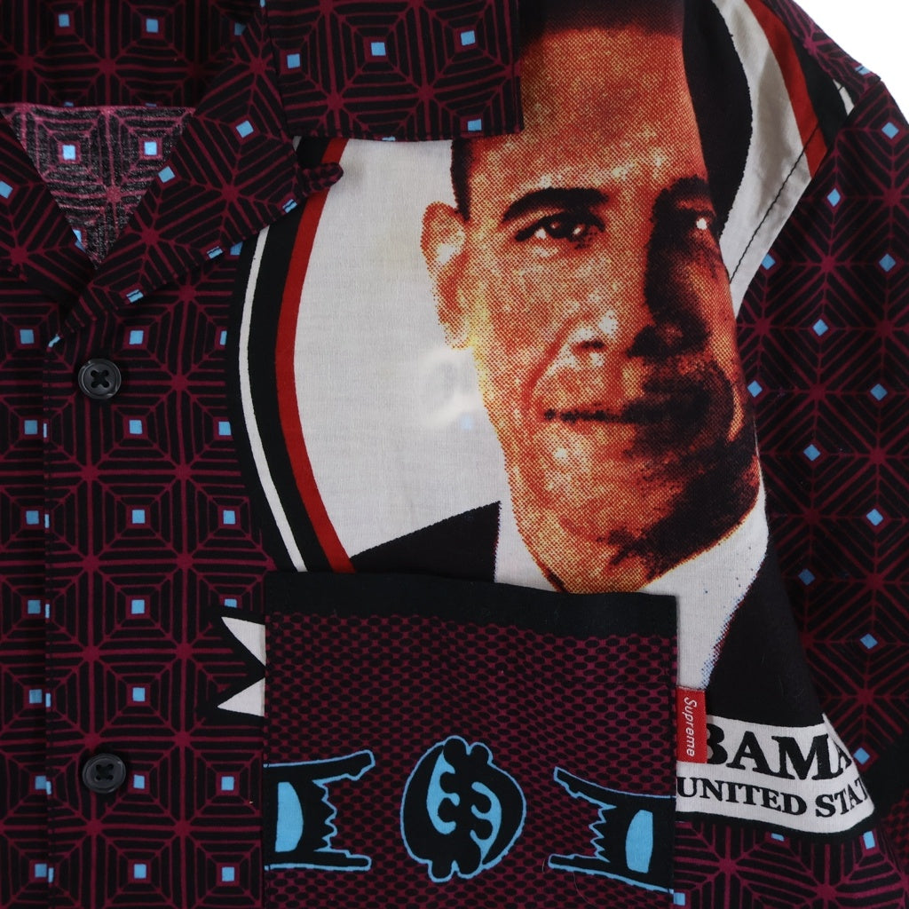SUPREME(シュプリーム) 17SS Obama Shirt オバマシャツ ショートスリーブシャツ ボルドー