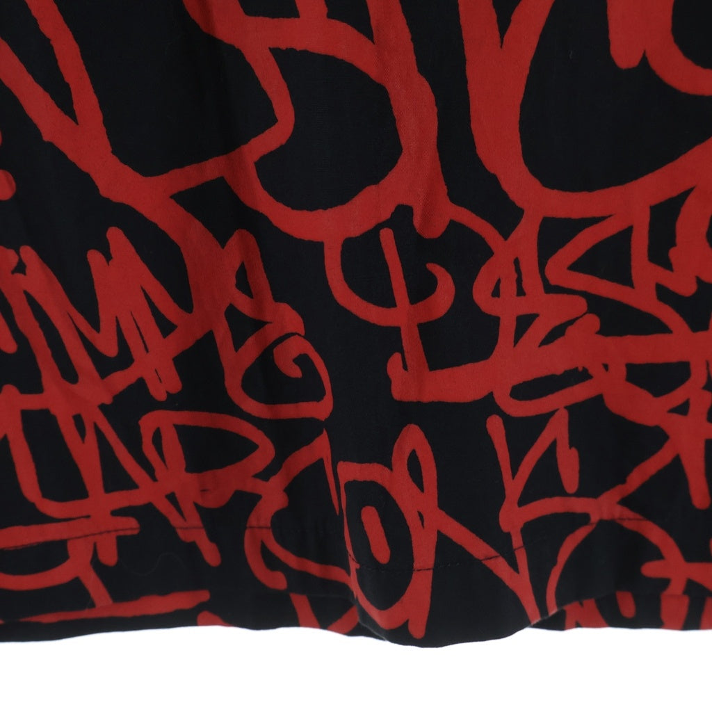 SUPREME(シュプリーム) 18AW ×COMME DES GARCONS SHIRT Graphic S/S Shirt グラフィックシャツ ジップアップ 半袖シャツ ブラック