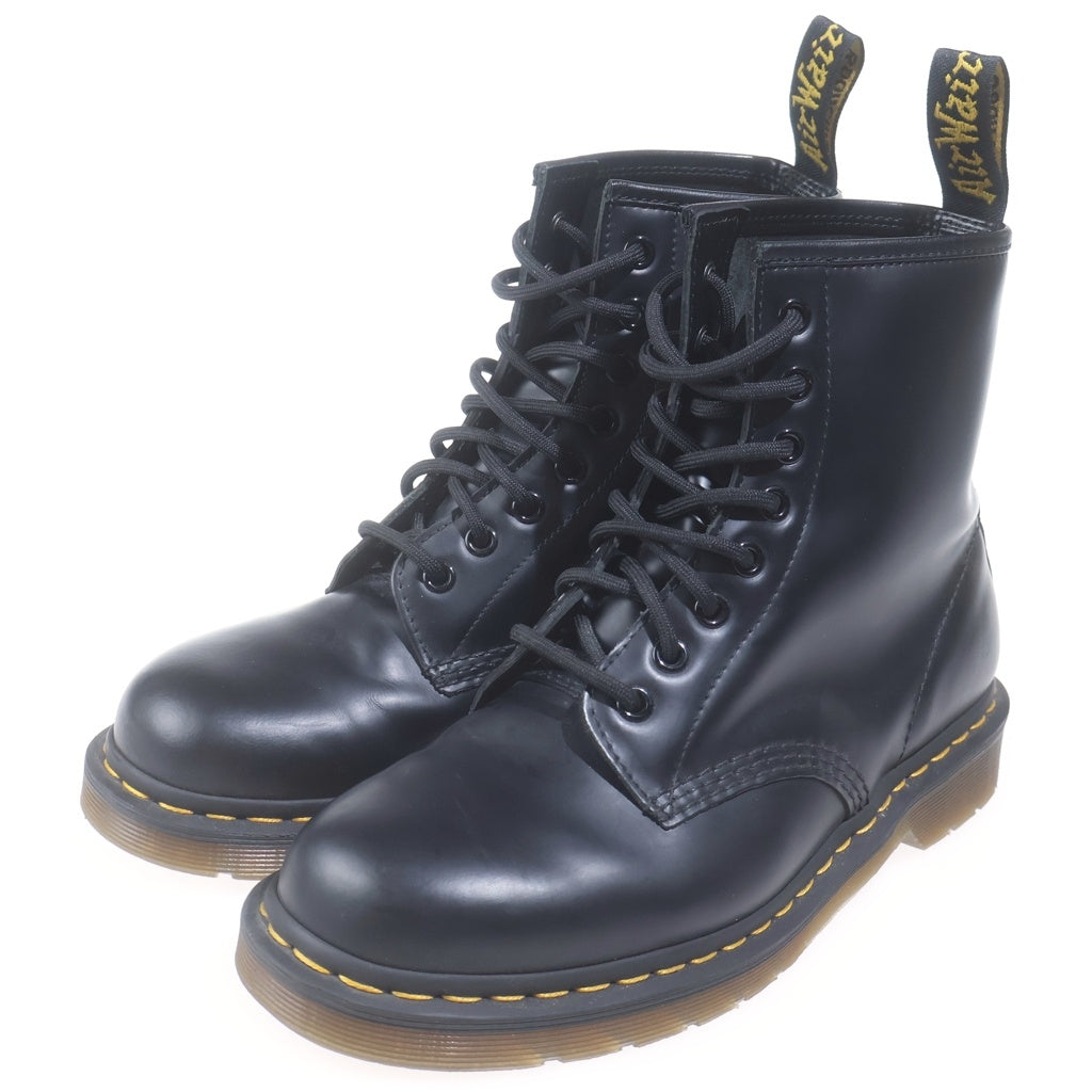 Dr.Martens(ドクターマーチン) 8ホール レースアップブーツ イエローステッチ 10072 ブラック