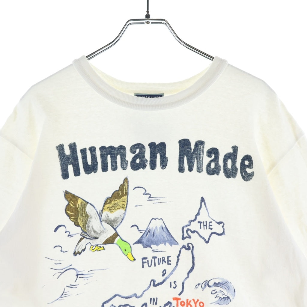 HUMAN MADE(ヒューマンメイド) 26SS GRAPHIC T-SHIRT グラフィック クルーネック半袖Tシャツ 日本地図 HM31TE029 ホワイト