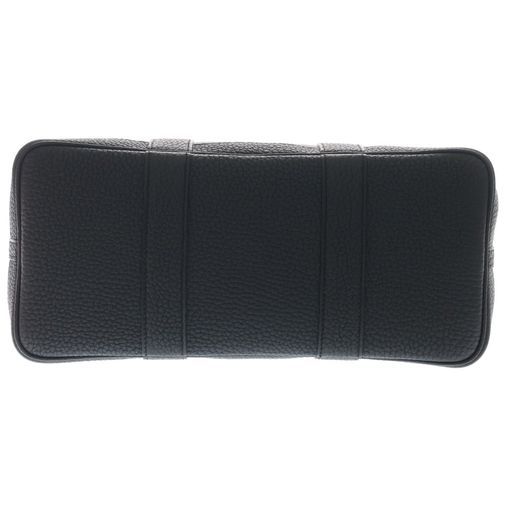 HERMES(エルメス) ガーデンパーティTPM レザー ハンド トートバッグ シルバー金具 G刻印 ブラック/グレー - レディース