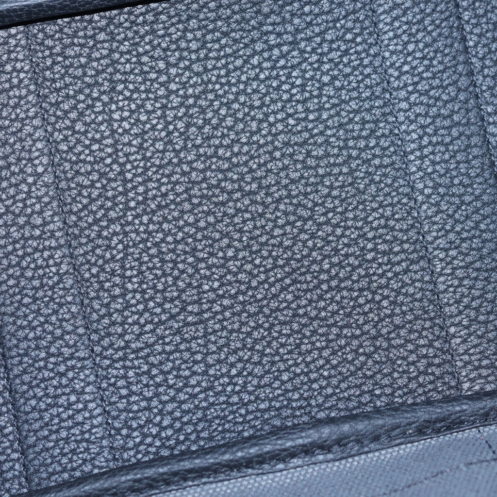 HERMES(エルメス) ガーデンパーティTPM レザー ハンド トートバッグ シルバー金具 G刻印 ブラック/グレー - レディース
