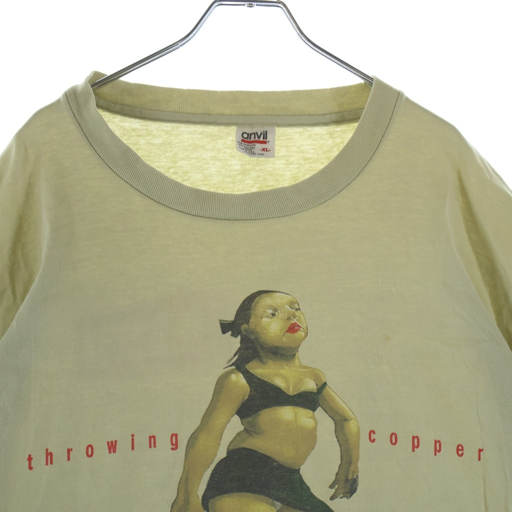 VINTAGE(ヴィンテージ) 90s Throwing Copper スローイングカッパー クルーネックTシャツ カーキ