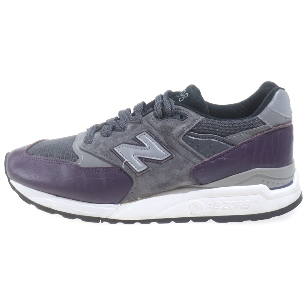 New Balance(ニューバランス) M998AWH Purple Croc パープルクロコ ローカットスニーカー グレー