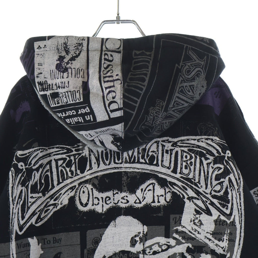 SUPREME(シュプリーム) 24SS Collage Zip Up Hooded Sweat コラージュ ジップ アップ フーディー スウェット ブラック/パープル