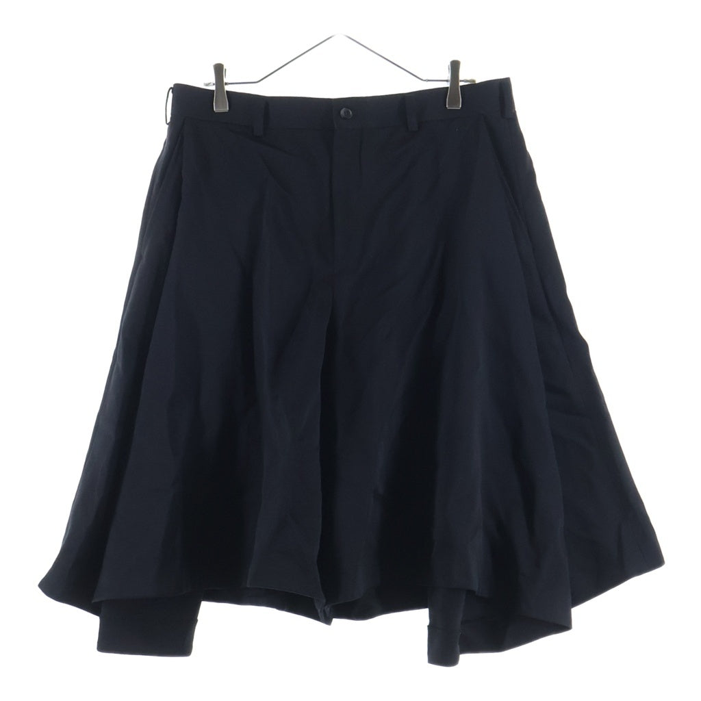 COMME des GARCONS HOMME PLUS(コムデギャルソンオムプリュス) 26SS wool satin shorts ウールサテンショーツ PQ-P017 ブラック PQ-P017
