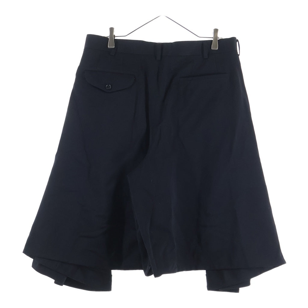 COMME des GARCONS HOMME PLUS(コムデギャルソンオムプリュス) 26SS wool satin shorts ウールサテンショーツ PQ-P017 ブラック PQ-P017