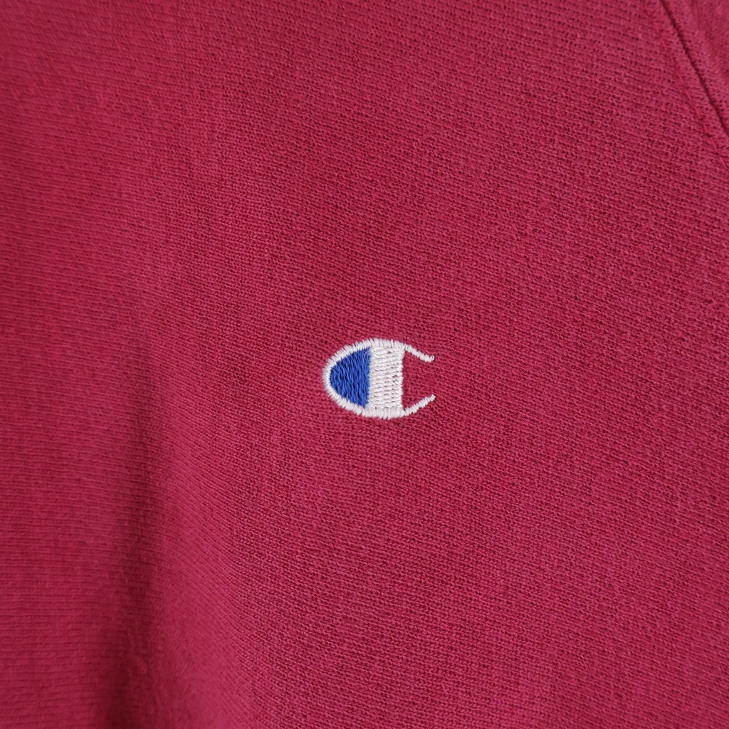 CHAMPION(チャンピオン) 90s REVERSE WEAVE モックネック ポケット付き スウェット ピンク