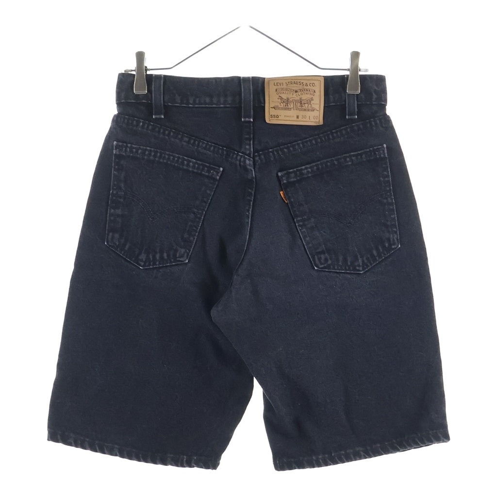 Levi's(リーバイス) 90s USA製 サルファ 後染め 550-4159 ブラックデニム ショートパンツ ブラック -