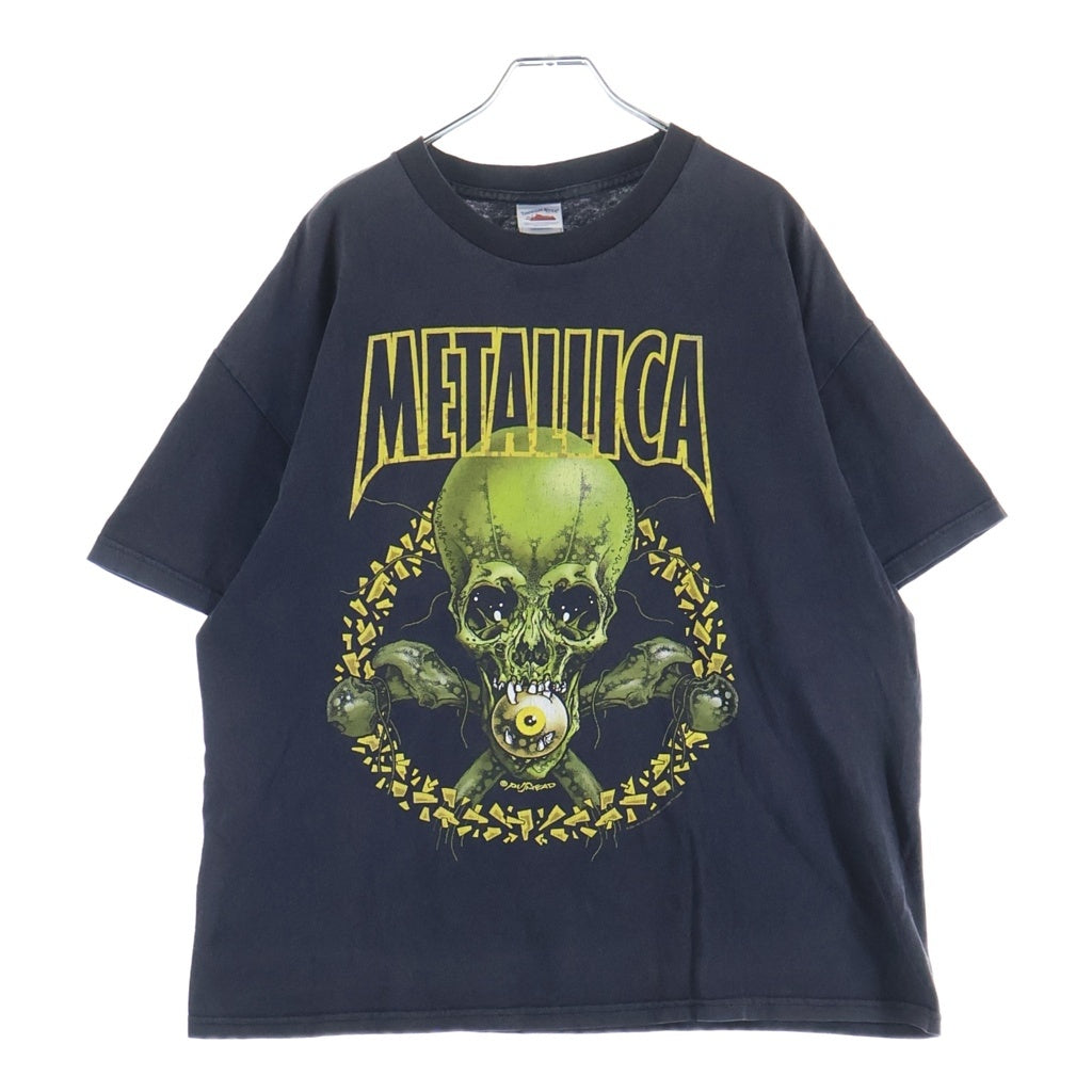 VINTAGE(ヴィンテージ) 00s R有 No Leaf Clover PUSHEAD ノーリーフクローバー パスヘッド 両面 クルーネックTシャツ ブラック -