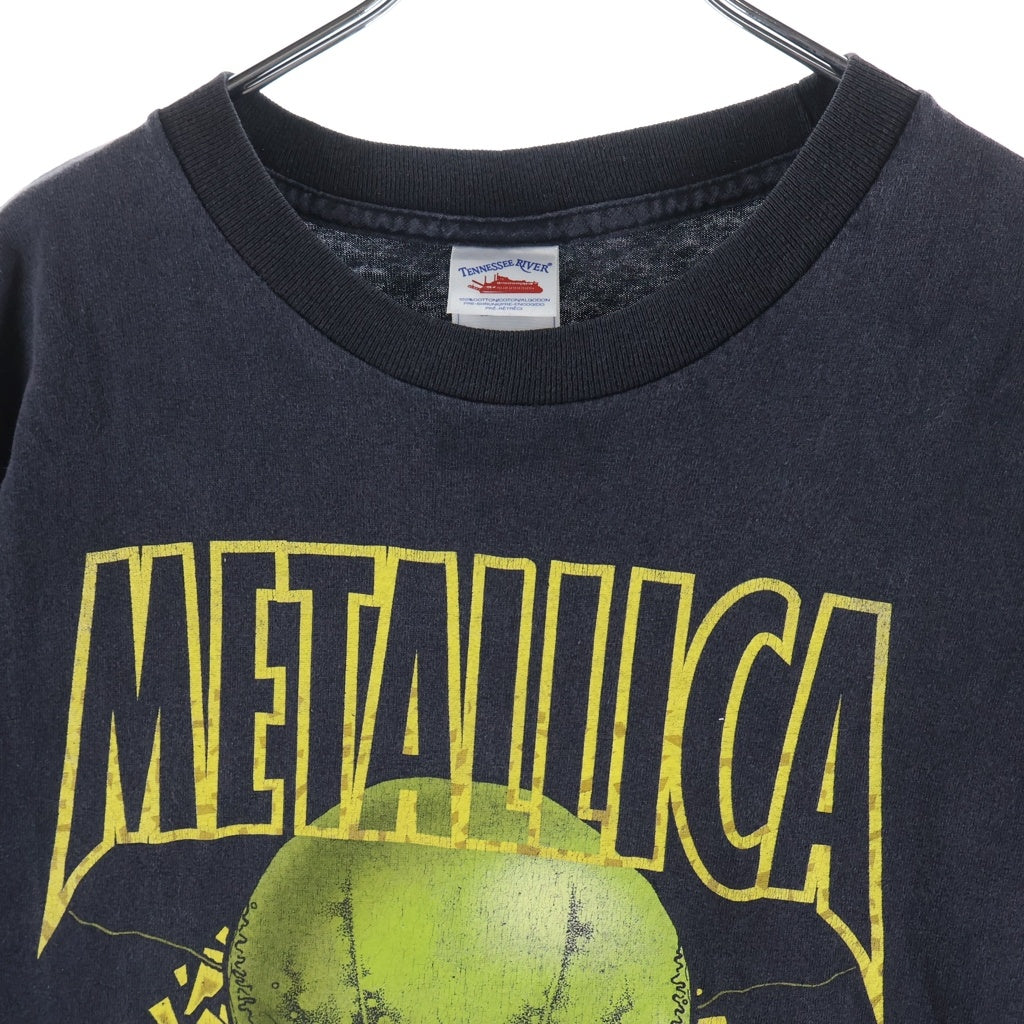 VINTAGE(ヴィンテージ) 00s R有 No Leaf Clover PUSHEAD ノーリーフクローバー パスヘッド 両面 クルーネックTシャツ ブラック -