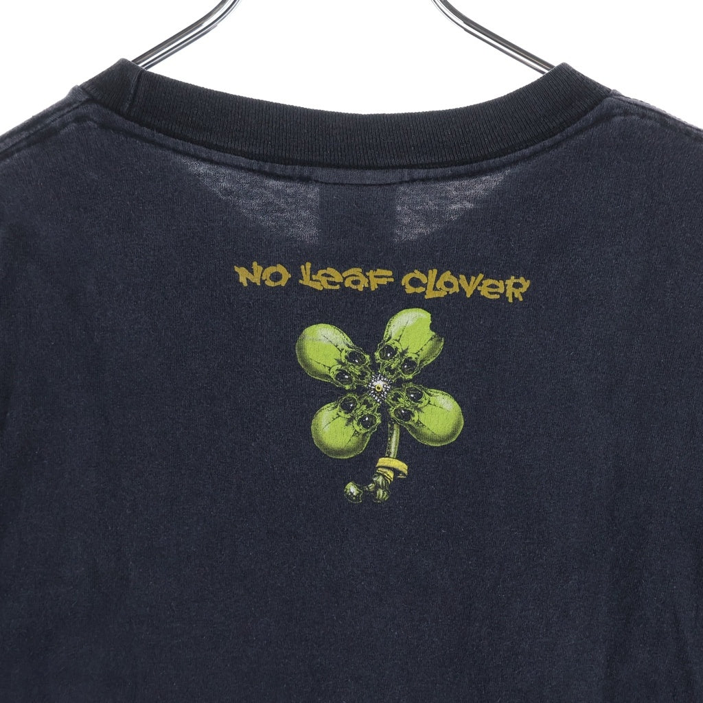 VINTAGE(ヴィンテージ) 00s R有 No Leaf Clover PUSHEAD ノーリーフクローバー パスヘッド 両面 クルーネックTシャツ ブラック -