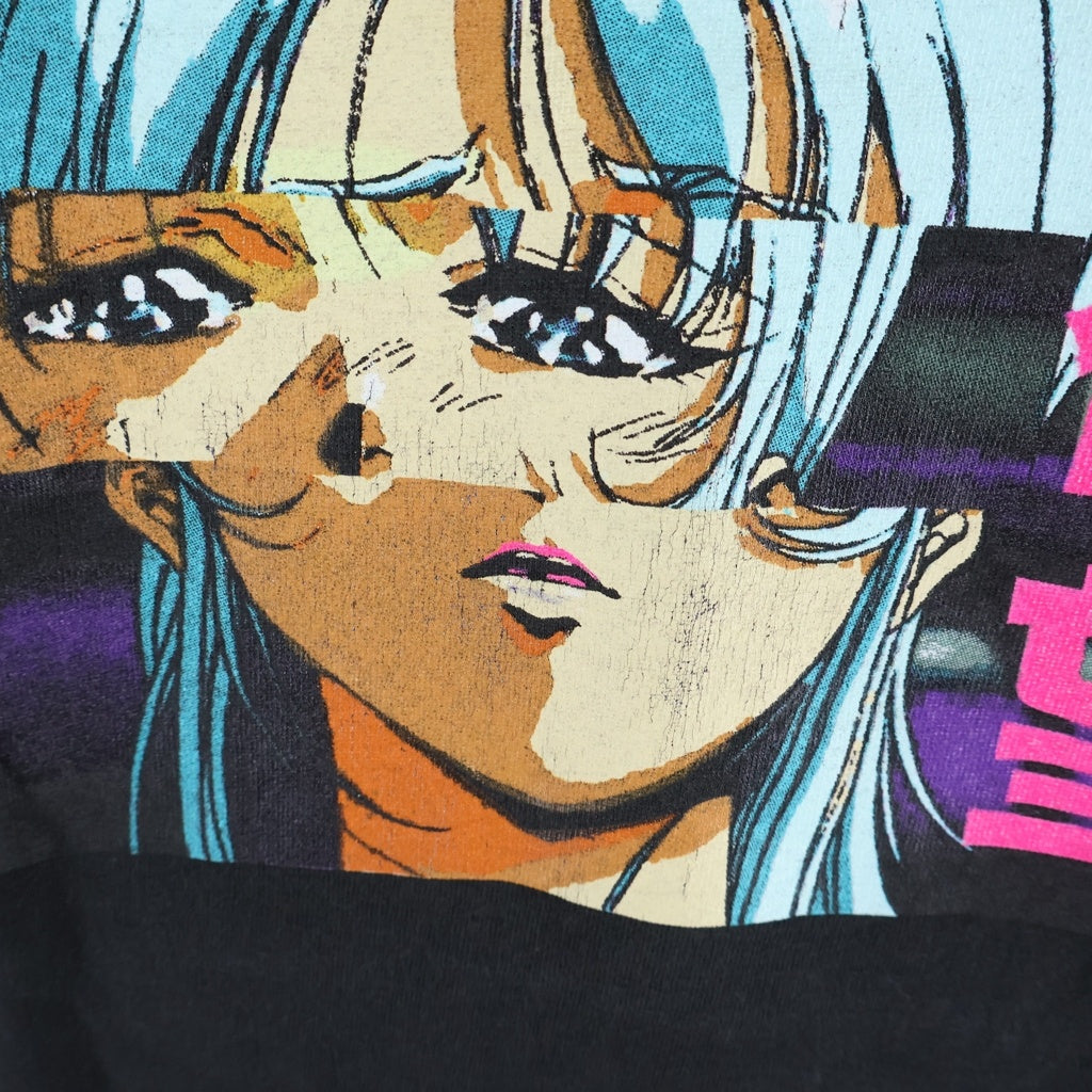 VINTAGE(ヴィンテージ) 00s Macross 2 マルクス2 イシュタル 欲望 クルーネックTシャツ ブラック -