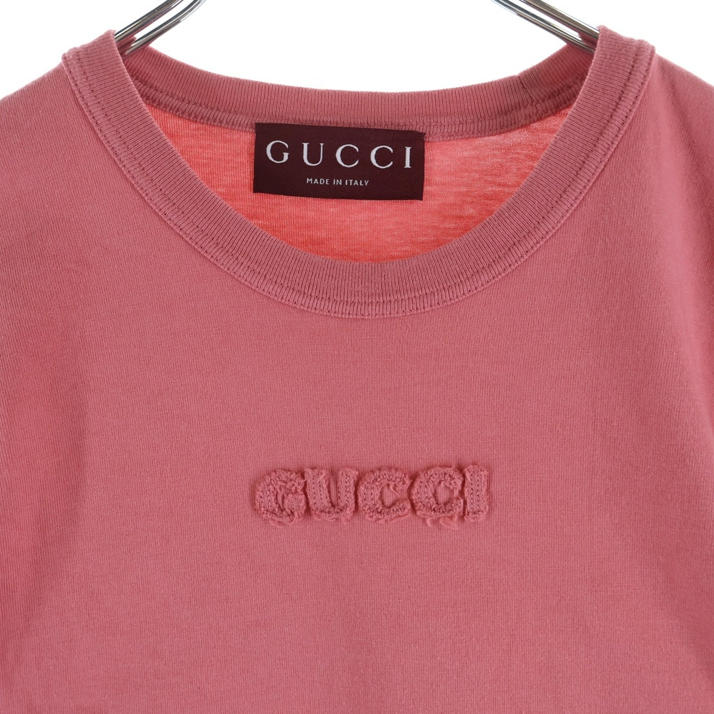 GUCCI(グッチ) フロントロゴ 798764 クルーネックTシャツ ピンク 798764XJGUE レディース