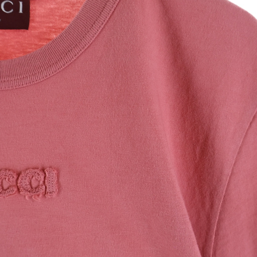 GUCCI(グッチ) フロントロゴ 798764 クルーネックTシャツ ピンク 798764XJGUE レディース