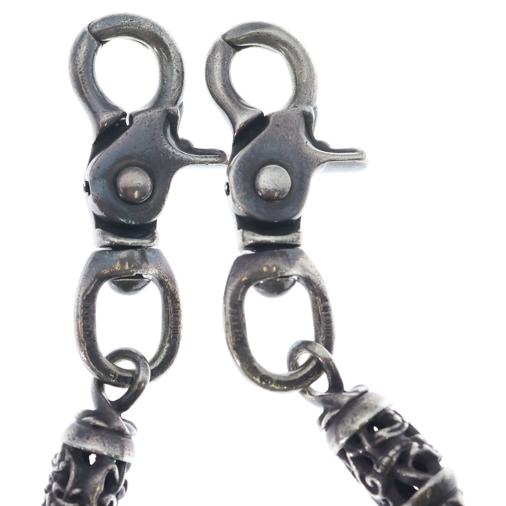 CHROME HEARTS(クロムハーツ) 11LINK CELTIC ROLLER LONG-T 2クリップ ケルティックローラー ロングウォレットチェーン シルバー