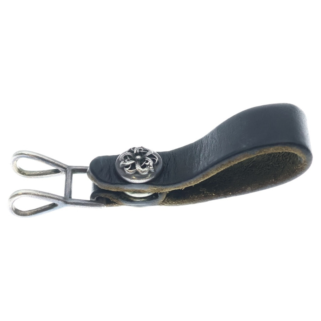 CHROME HEARTS(クロムハーツ) BELT LOOP ケルティックボールボタン レザーベルトループ ブラック