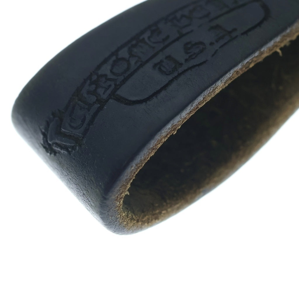 CHROME HEARTS(クロムハーツ) BELT LOOP ケルティックボールボタン レザーベルトループ ブラック