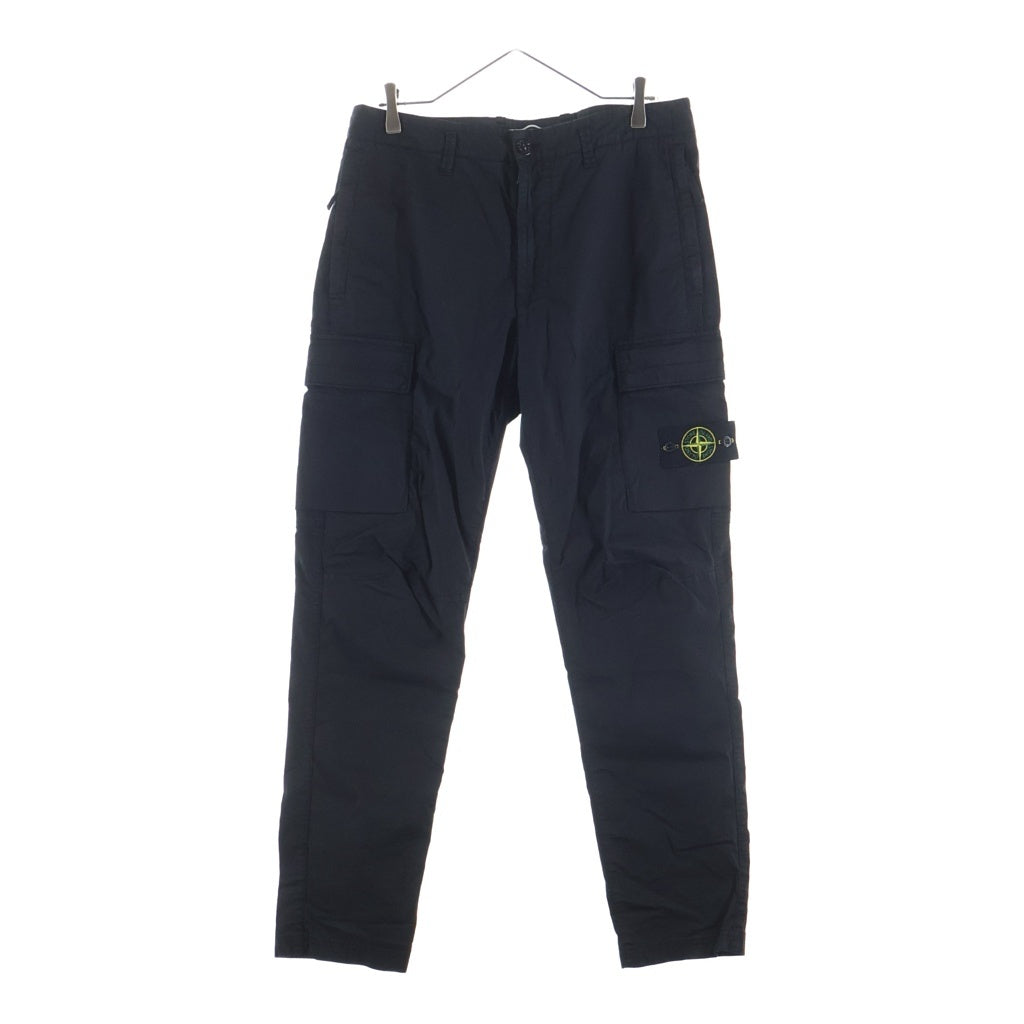 STONE ISLAND(ストーンアイランド) Cotton Twill Cargo Pants コットンツイルカーゴパンツ 811530410 ブラック 811530410