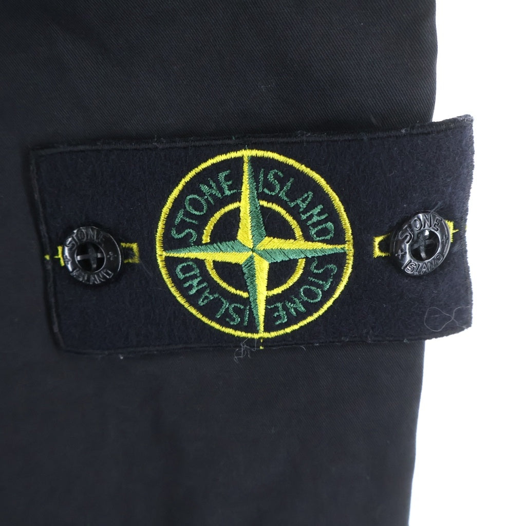 STONE ISLAND(ストーンアイランド) Cotton Twill Cargo Pants コットンツイルカーゴパンツ 811530410 ブラック 811530410