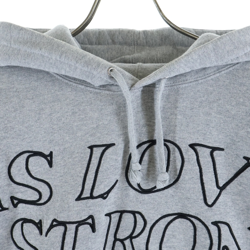 SUPREME(シュプリーム) Stronger Than Fear Hooded Sweat shirt ストロンガー ザン フィアー スウェットプルオーバーパーカー グレー ‐