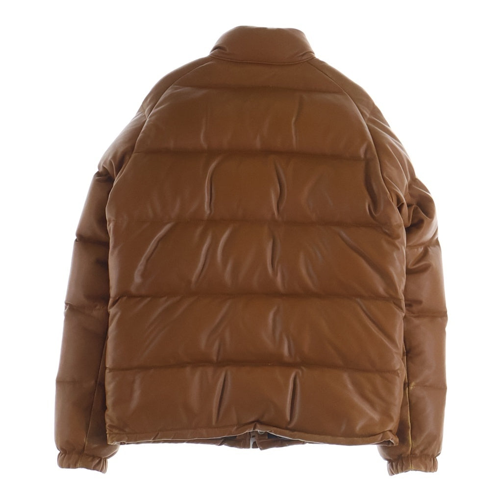 A BATHING APE(アベイシングエイプ) LEATHER DOWN JACKET 復刻 シープスキン レザー 001HJE801001X ダウンジャケット