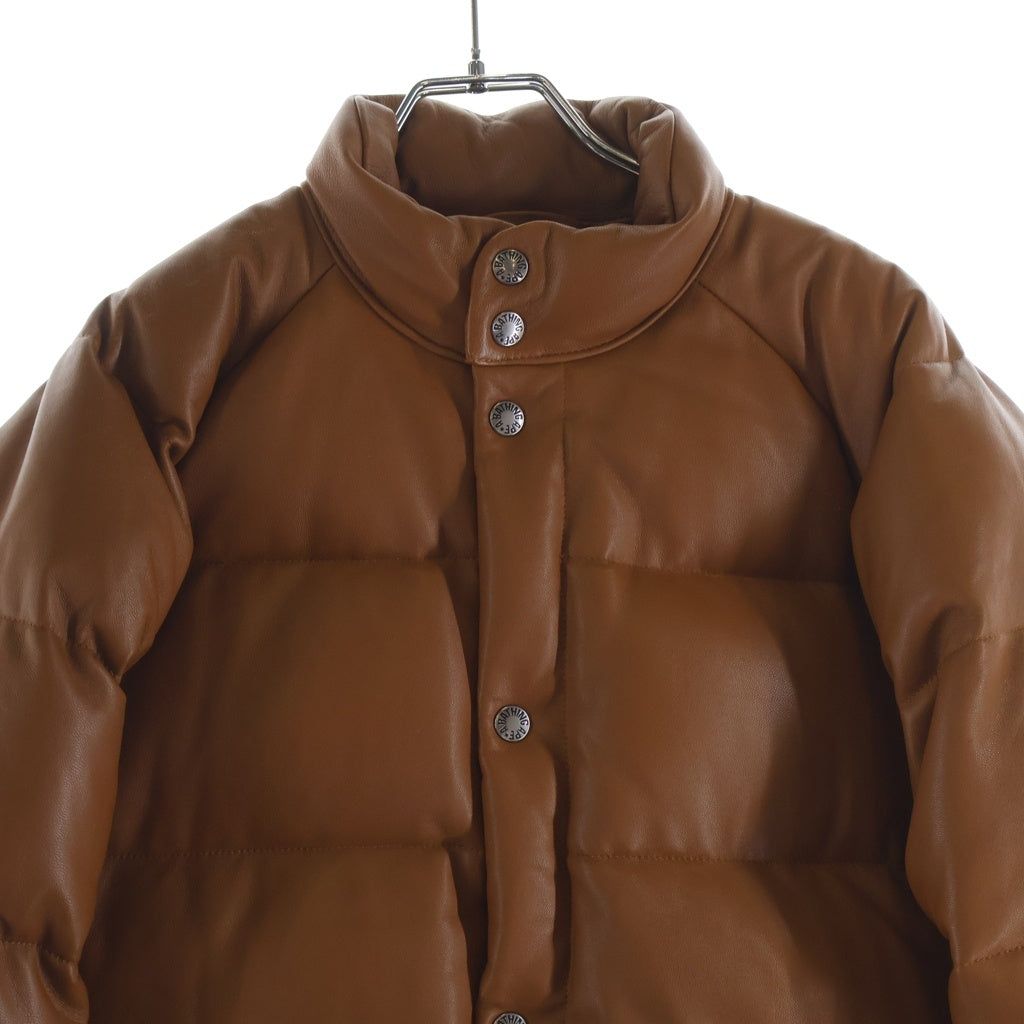 A BATHING APE(アベイシングエイプ) LEATHER DOWN JACKET 復刻 シープスキン レザー 001HJE801001X ダウンジャケット