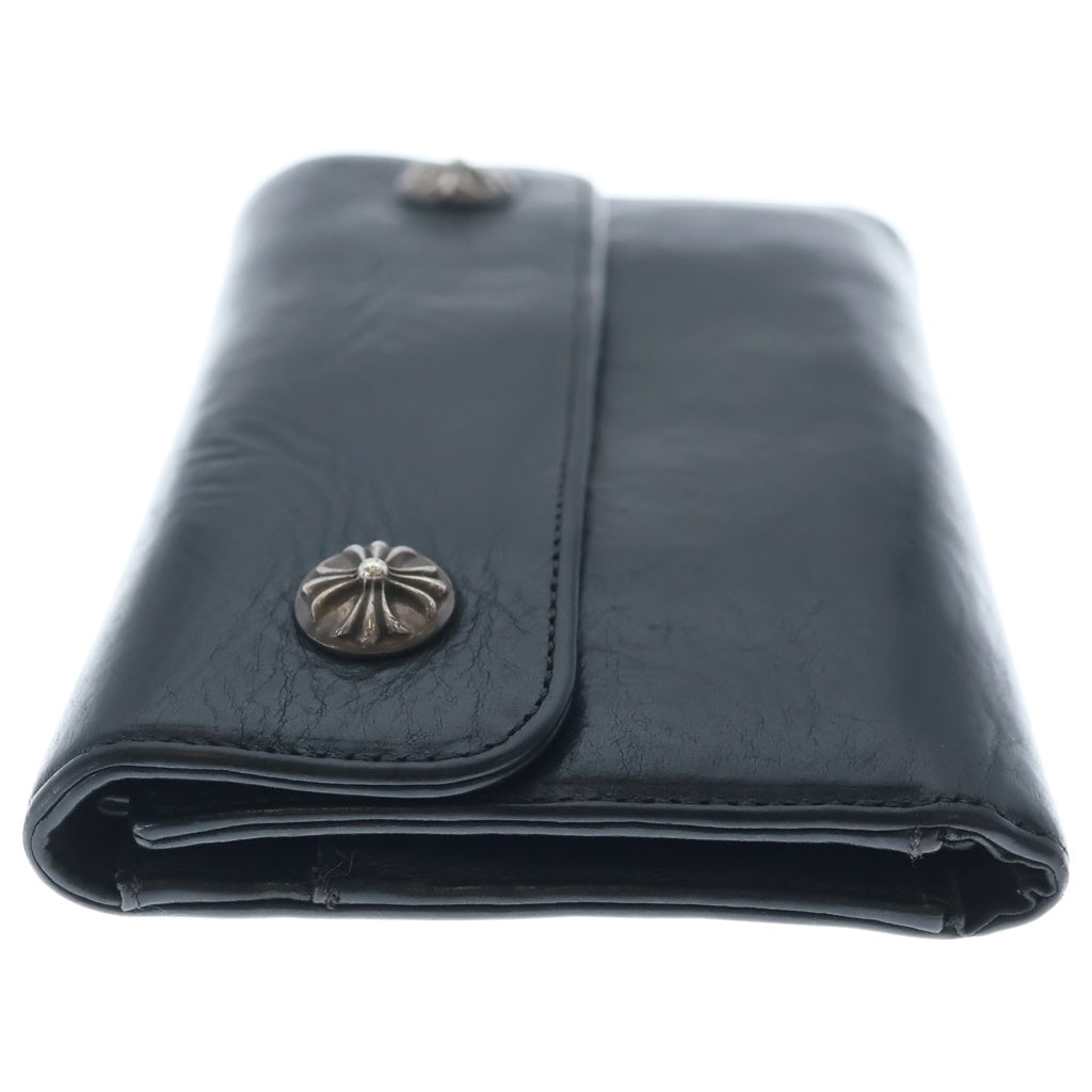 CHROME HEARTS(クロムハーツ) WAVE ウェーブ レザーウォレット 財布 ブラック BCA375
