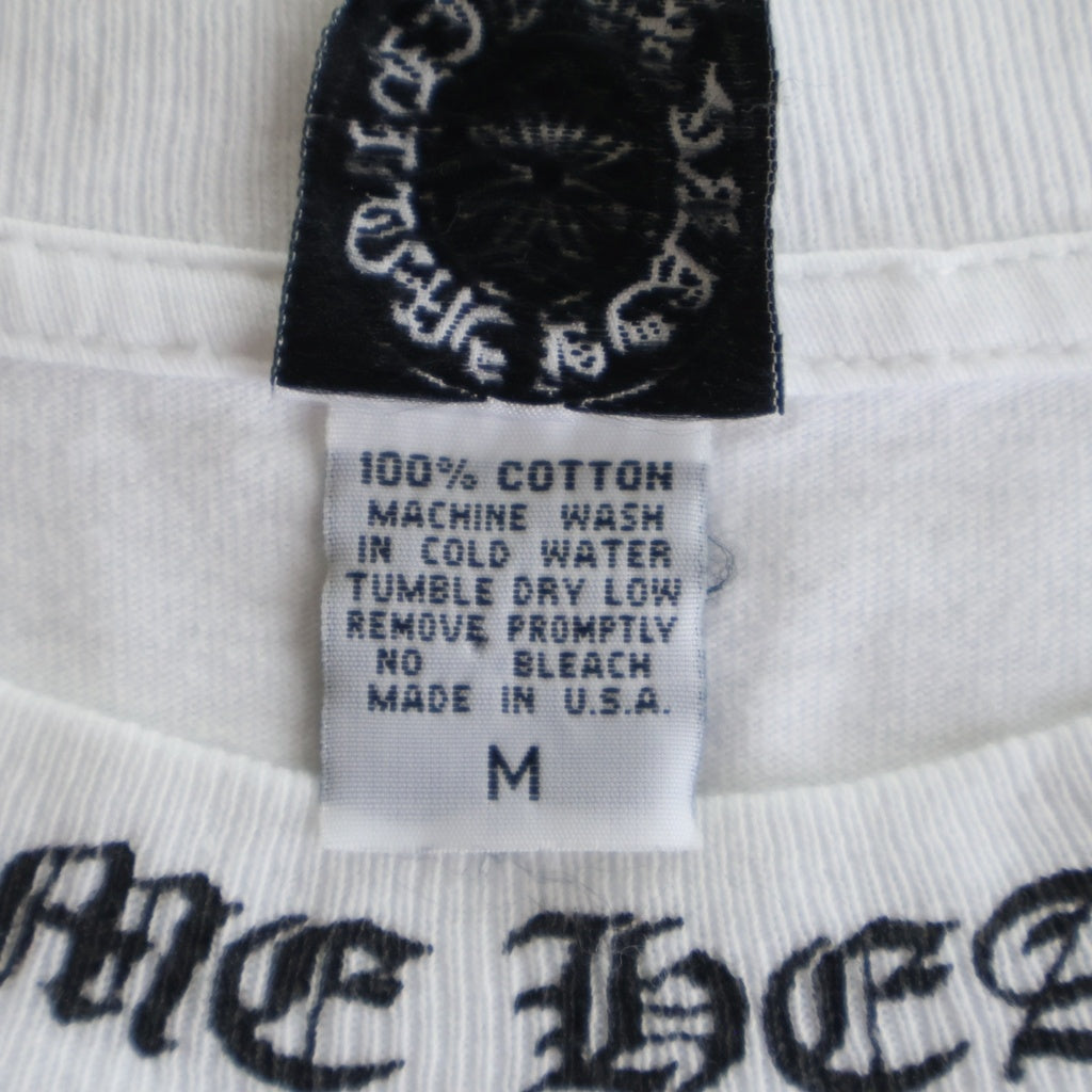 CHROME HEARTS(クロムハーツ) OLD CH T-SHIRT オールド ネックロゴ ダガープリント 半袖Tシャツ ホワイト