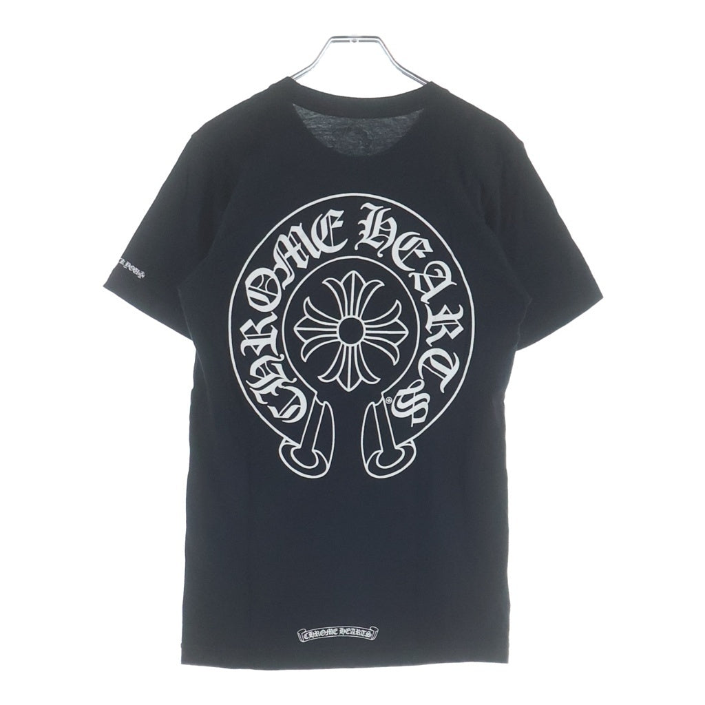 CHROME HEARTS(クロムハーツ) CH S/S HORSESHOE ホースシュープリント 半袖Tシャツカットソー ブラック