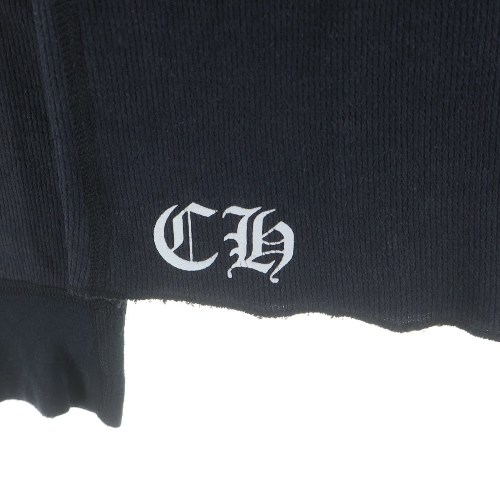 CHROME HEARTS(クロムハーツ) OLD Thermal L S オールド アメリカンフラッグ 星条旗 ダガーホースシュープリント サーマル長袖カットソー ブラック